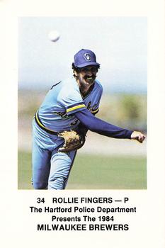 1984 Milwaukee Brewers Police - Hartford Police Department #NNO Rollie Fingers Front