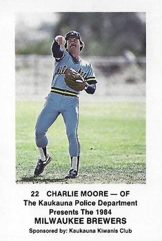 1984 Milwaukee Brewers Police - Kaukauna Police Department #NNO Charlie Moore Front