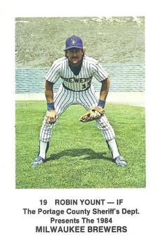 1984 Milwaukee Brewers Police - Portage County Sheriff's Department #NNO Robin Yount Front