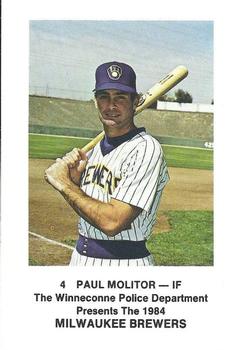 1984 Milwaukee Brewers Police - Winneconne Police Department #NNO Paul Molitor Front