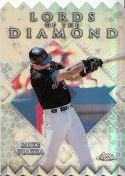1999 Topps Chrome - Lords of the Diamond Refractors #LD14 Mike Piazza  Front