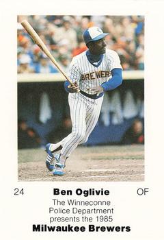 1985 Milwaukee Brewers Police - Winneconne Police Department #NNO Ben Oglivie Front