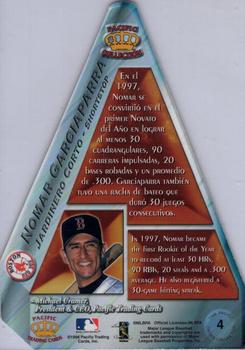 1998 Pacific - Cramer's Choice Die Cuts #4 Nomar Garciaparra Back