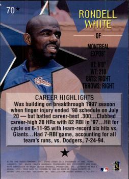 1999 Topps Stars - One Star #70 Rondell White Back