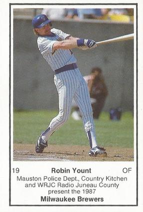 1987 Milwaukee Brewers Police - Mauston #NNO Robin Yount Front