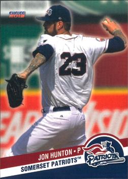 2015 Choice Somerset Patriots #19 Jon Hunton Front