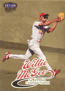 1999 Ultra - Gold Medallion #58G Willie McGee Front