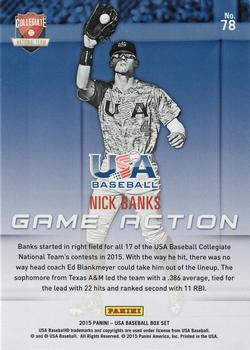 2015 Panini USA Baseball #78 Nick Banks Back