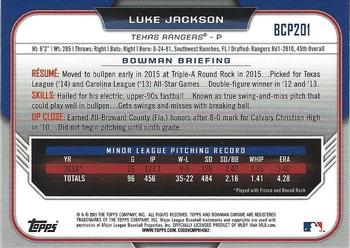 2015 Bowman Chrome - Prospects #BCP201 Luke Jackson Back