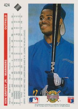 1999 Upper Deck - Ken Griffey Jr. 5x7 #424 Ken Griffey Jr. Back