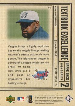 1999 Upper Deck - Textbook Excellence #T1 Mo Vaughn  Back