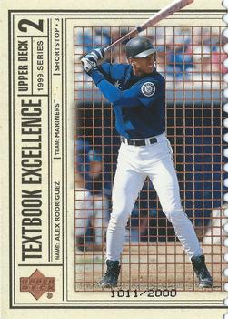 1999 Upper Deck - Textbook Excellence Double #T26 Alex Rodriguez  Front