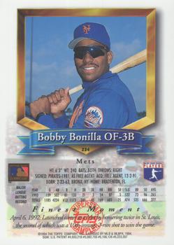 1994 Topps - Superstar Samplers Finest #234 Bobby Bonilla Back