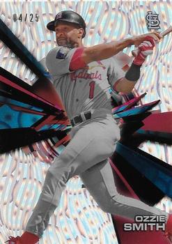 2015 Topps High Tek - Pattern 1A/B Grass/Waves Clouds Diffractor #HT-OS Ozzie Smith Front