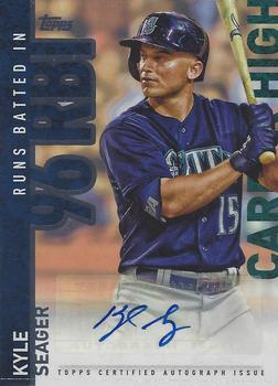 2015 Topps Update - Career High Autographs #CHA-KS Kyle Seager Front