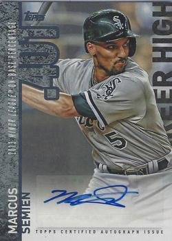 2015 Topps Update - Career High Autographs #CHA-MSE Marcus Semien Front
