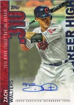 2015 Topps Update - Career High Autographs #CHA-ZW Zach Walters Front