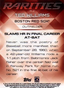 2015 Topps Update - Rarities #R-4 Ted Williams Back