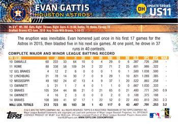 2015 Topps Update - Rainbow Foil #US11 Evan Gattis Back