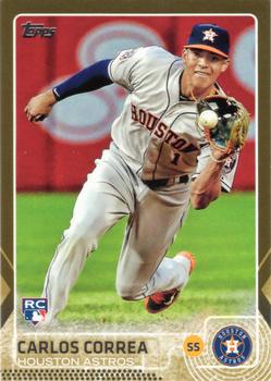 2015 Topps Update - Gold #US174 Carlos Correa Front