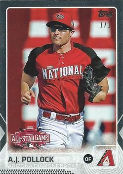 2015 Topps Update - Platinum #US186 A.J. Pollock Front