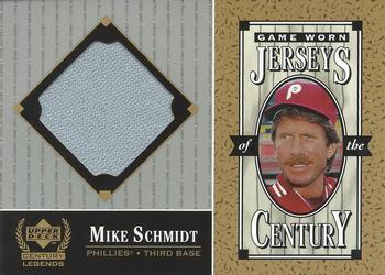 1999 Upper Deck Century Legends - Jerseys of the Century #MS Mike Schmidt  Front