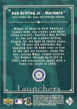 1999 Upper Deck HoloGrFX - Launchers #L2 Ken Griffey Jr.  Back