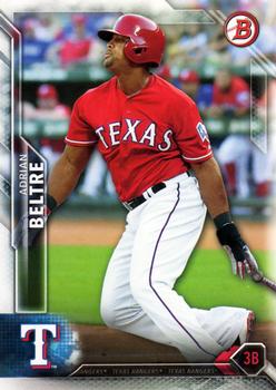 2016 Bowman #89 Adrian Beltre Front