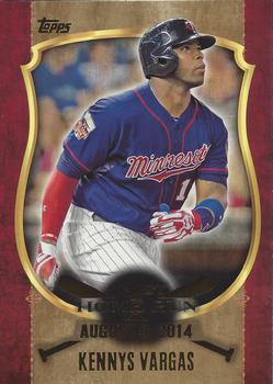 2015 Topps Update - First Home Run Gold #FHR-26 Kennys Vargas Front