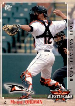 2011 MultiAd South Atlantic League All-Stars North #15 Mike Ohlman Front