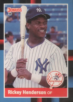 1988 Donruss #277 Rickey Henderson Front