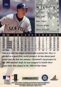 1998 Pinnacle #101 Dan Wilson Back