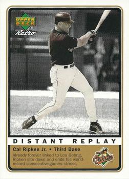 1999 Upper Deck Retro - Distant Replay Level 2 #D3 Cal Ripken Jr.  Front