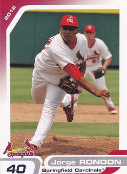 2012 Grandstand Springfield Cardinals #NNO Jorge Rondon Front