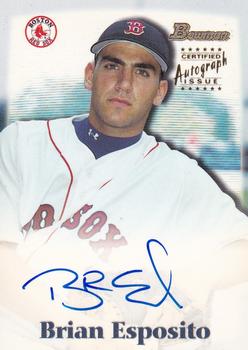 2000 Bowman Draft Picks & Prospects - Autographs #BDPA58 Brian Esposito  Front