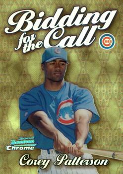 2000 Bowman Chrome - Bidding for the Call Refractors #BC8 Corey Patterson  Front