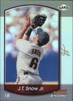 2000 Bowman Chrome - Refractors #36 J.T. Snow Jr. Front