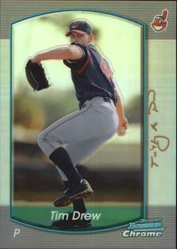 2000 Bowman Chrome - Refractors #178 Tim Drew  Front