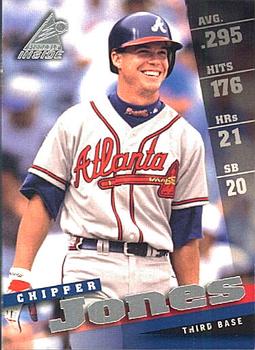 1998 Pinnacle Inside #10 Chipper Jones Front