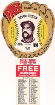 1977 Pepsi-Cola Collection Glove Discs - Full Gloves #31 Willie Horton Front