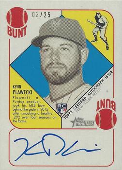 2015 Topps Heritage '51 - Autographs Blue Back #H51A-KP Kevin Plawecki Front