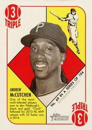 2015 Topps Heritage '51 - Mini Red Back #69 Andrew McCutchen Front