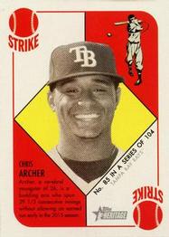 2015 Topps Heritage '51 - Mini Red Back #85 Chris Archer Front