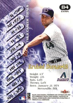 2000 Fleer Gamers - Extra #84 Erubiel Durazo  Back