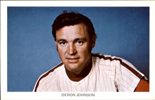 1972 Ticketron Philadelphia Phillies #NNO Deron Johnson Front