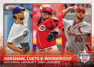 2015 Topps Mini #61 National League Earned Run Average Leaders Front