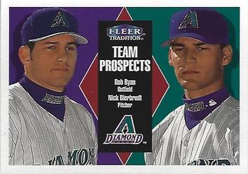 2000 Fleer Tradition Glossy #389 Rob Ryan / Nick Bierbrodt Front