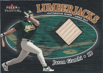 2000 Fleer Tradition Glossy - Lumberjacks #NNO Jason Giambi Front