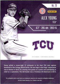 2015 Panini Contenders - Class Reunion #20 Alex Young Back