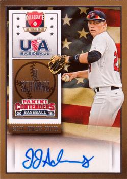 2015 Panini Contenders - USA Baseball Ticket Autographs #57 JJ Schwarz Front